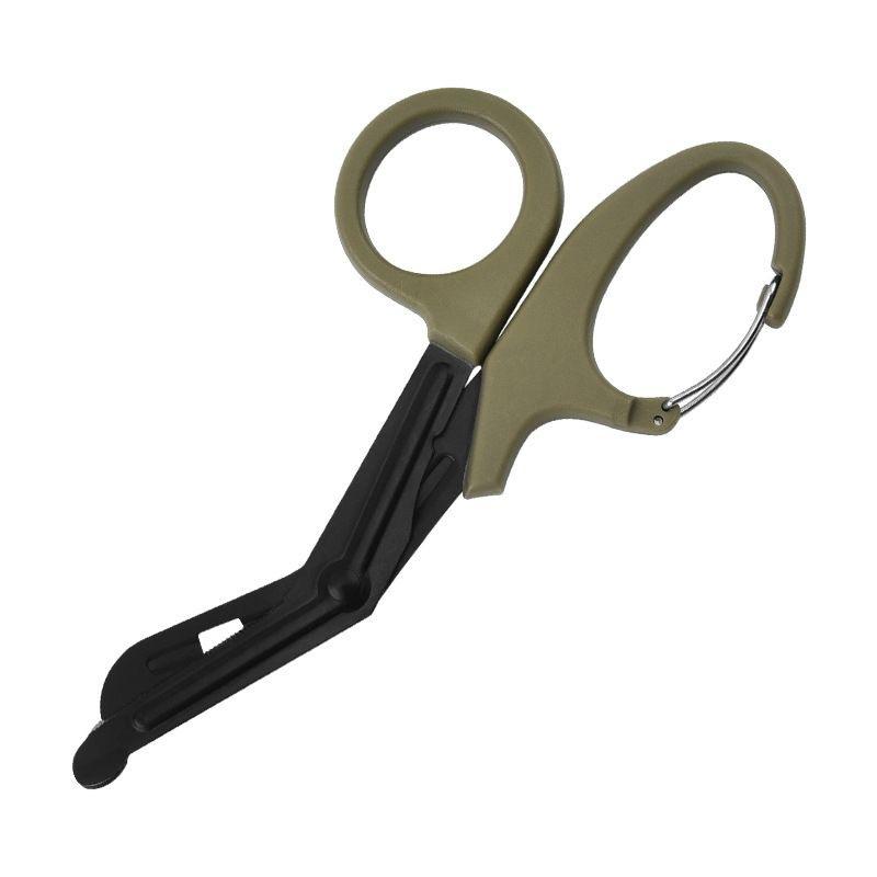Multi Functional Buckle Emergency Scissors, Outdoor Canvas And Gauze Scissors, Can Cut Iron Wire And Iron Sheet High Hardness Cutting Tools