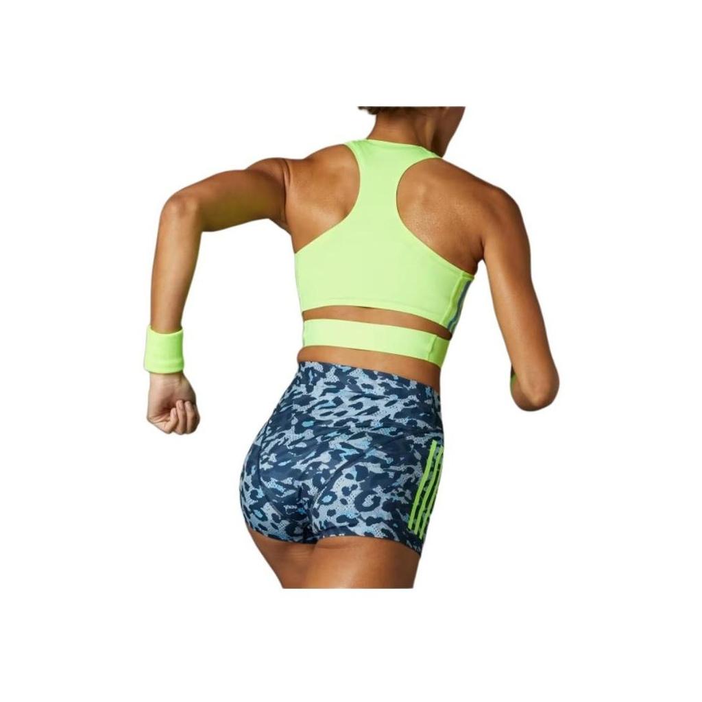 Adidas Front Logo Tight Fitting Short Sleeve Sports Jersey Women's Light Green IT5774