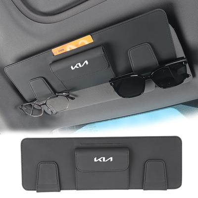 Car Visor Organizer Sunglass Box Glasses Holder Card Clip Accessories For Rio K5 Sportage Ceed Sorento Picanto Stinger Optim
