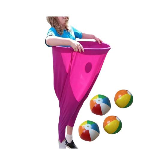 Granny Pants Yard Game Set with Bouncy Balls Humorous Ball Throwing Game Fun Outdoor Team Relay Game for Family Reunions Birthdays Parties