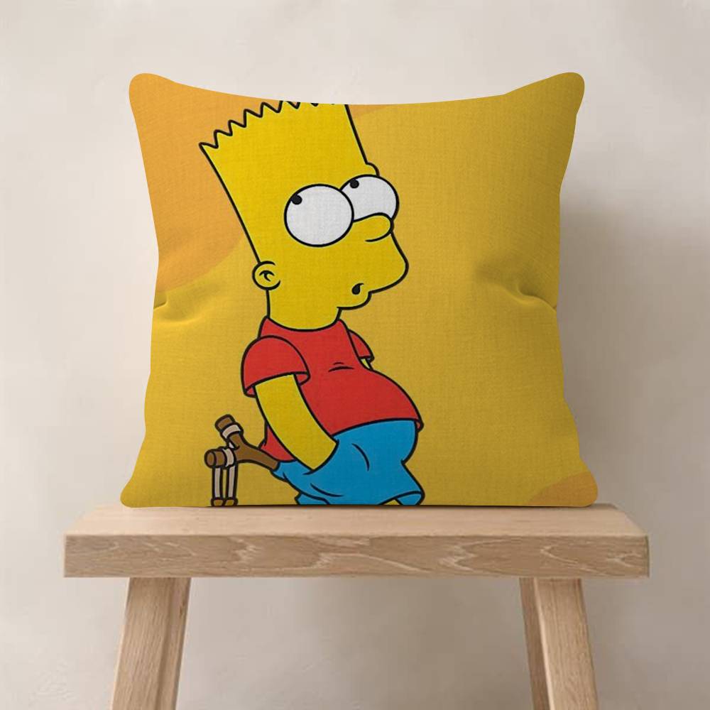 Cartoon The movie SSimpsons Pillow Cushion Cover Pillowcase Living Room Sofa Home Decor Customized