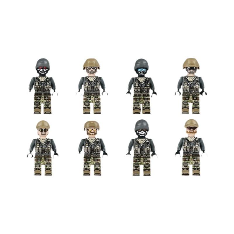 C1 Anti-Terrorism Military Doll 8 Children'S Assembled Building Block Toy Weapon Equipment Axe Shovel M8056