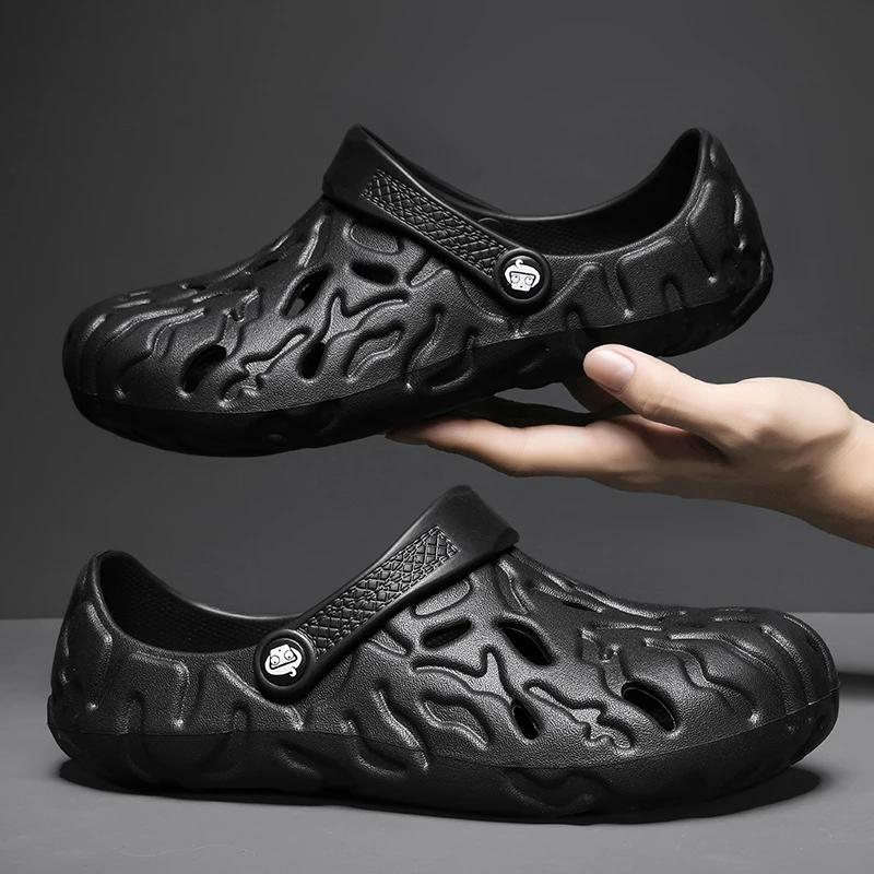 Sporty Luxury Men's Slipper International Brand White Sandals Rubber Soles Shower Shoes Dropshipping Sleepers High Heel Tennis