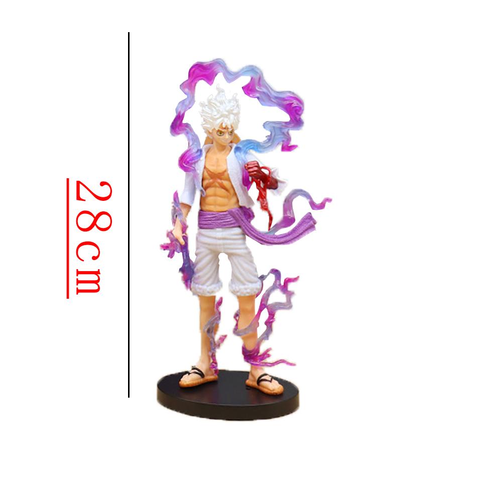 8-28cm One Pie Anime Figures Nika Luffy Gear 5th Action Figure Gear 5 Sun God Pvc Figurine Gk Statue Model Decoration Toys