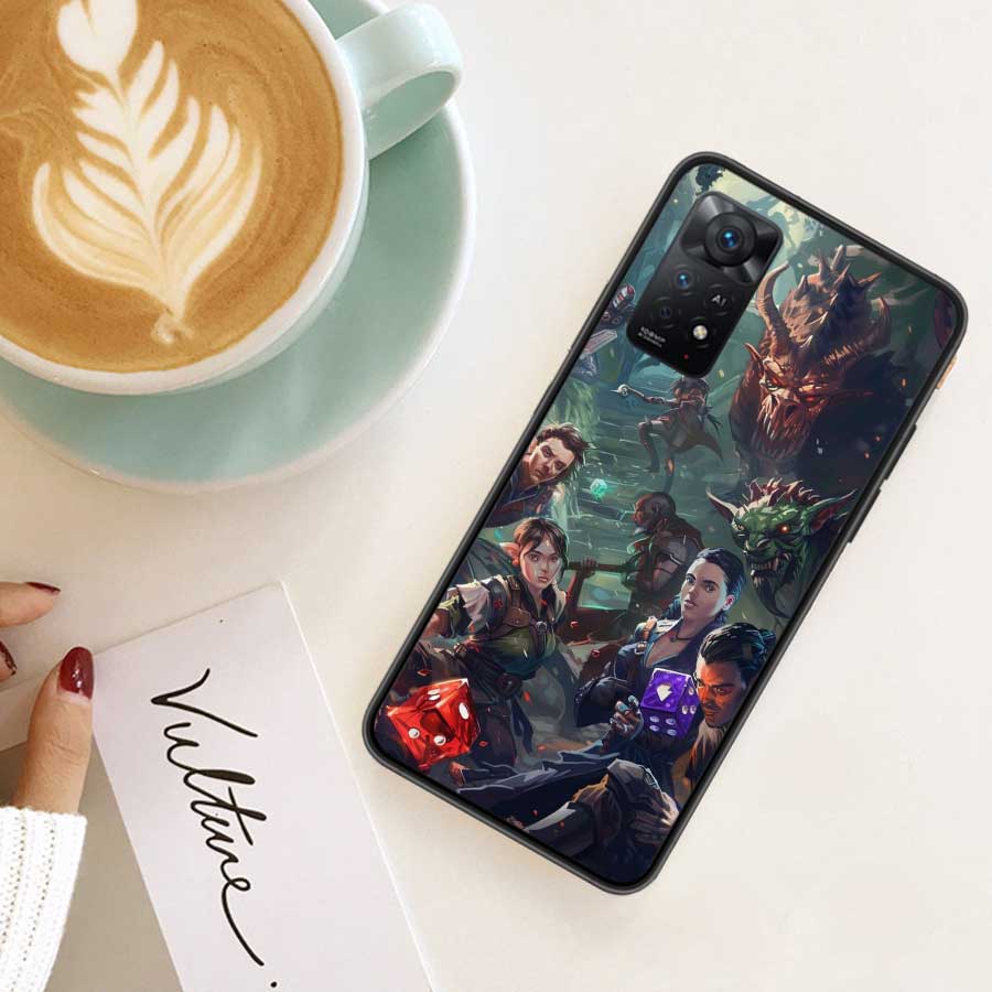 

Game D-Dungeons D-Dragons D-DND Phone Case For Redmi 14C 12 12C Note 14S 13 14 Pro Plus K80 Pro 10 10A 10C 9 9A 9C 9T 8 8A TPU C Redmi Note 14 5G