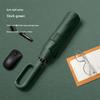 Windproof Buckle Umbrella: Automatic Sun & Rain Protection for Men & Women, Compact Folding Design