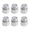 6PCS Guitar Barrel Switch Tip 5 Way Round Retro Plastic Silver Electric Guitar Pickup Switch Knob