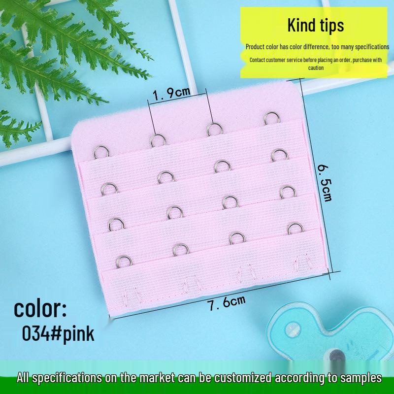 Bra Extension Buckle: 4 Rows, 3 or 4 Buckle Options, Stainless Steel, Large Size Adjustable Extender.