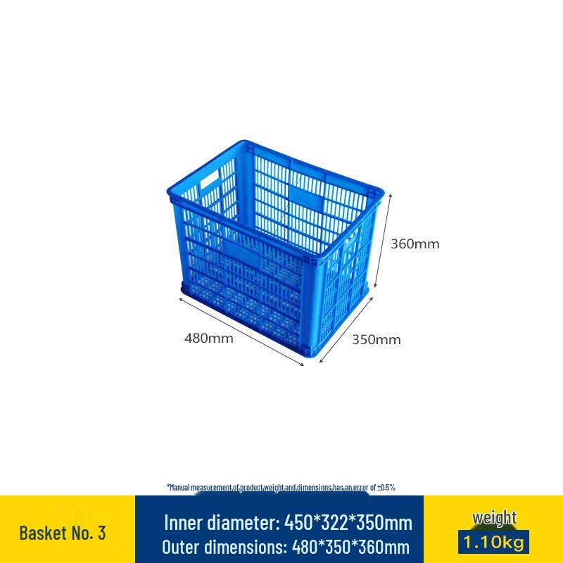 Large Rectangular Thick Plastic Basket for Vegetables and Fruits