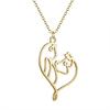 Kinitial Birth Flower Pendants Necklaces For Women Jewelry Ankh Cross Egyptian Leaves Moon Sun Butterfly Chain Choker Collares