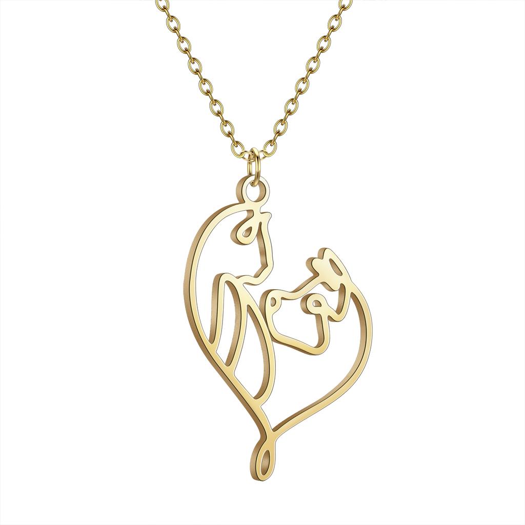 Kinitial Birth Flower Pendants Necklaces For Women Jewelry Ankh Cross Egyptian Leaves Moon Sun Butterfly Chain Choker Collares
