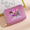 Portafoglio Kpop Demon Hunters per Donna Portamonete e Porta Carte Scintillante con Paillettes