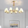All-Copper American Style Chandelier: Country Retro Lighting for Living Room, Bedroom, Villa, or Dining Area