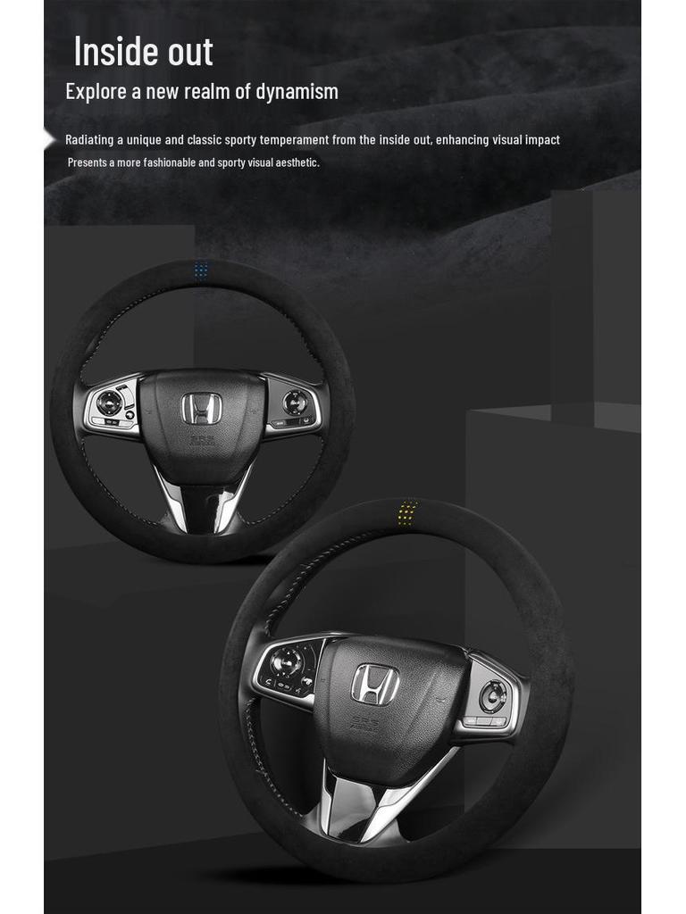 Universal Wildleder Lenkradbezug - Rutschfest, Schweißabsorbierend, Atmungsaktiv, Ganzjahreskomfort für Männer und Frauen