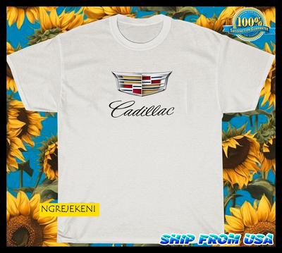 New Item Cadillac Racing Logo American Funny T Shirt SIZE S-5XL Unisex T-Shirt
