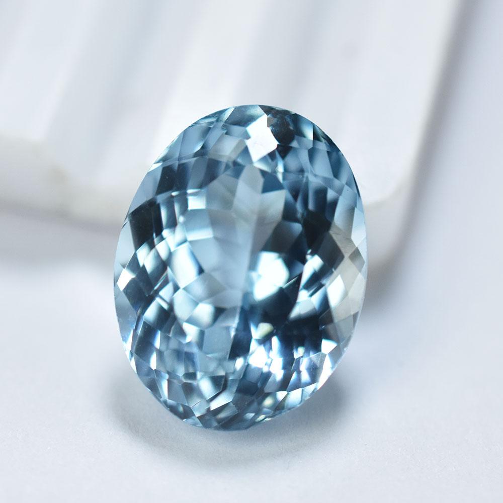 Natural Blue Sapphire Loose Gemstone 10.9 Ct Lite September Birthstone for Gem Collections