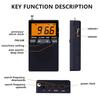 Mini Tragbares FM AM Radio LCD-Anzeige Radioempfänger Eingebauter Lautsprecher Wecker mit 3,5mm Kopfhörerunterstützung Sleep-Timer