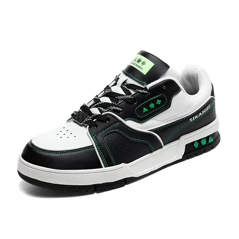 

Осенняя новинка мужская обувь корейская версия дышащая повседневная обувь плоская подошва низкий верх амортизирующая обувь на доске модная универсальная 39