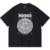 230 g/m² 100% katoenen heavy metal T-shirt met rockband- en popmuziekprint, unisex T-shirt van zwaar katoen.