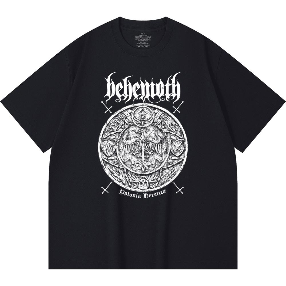 230 Gsm 100% Cotton Heavy Metal T-Shirt Rock Band Popular Music Print Unisex Heavy Cotton T Shirt