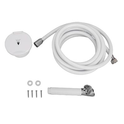 RV Shower Head with Hose Hand Press Stainless Steel Showerhead and 4 Meter Water Hose for Yacht Recreational Vehicle