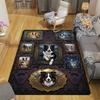 Dog Portraits Gallery Pattern Rug Floor Mat for Living Room or Bedroom Soft and Comfortable Carpet a Gift for Birthday and Holiday.