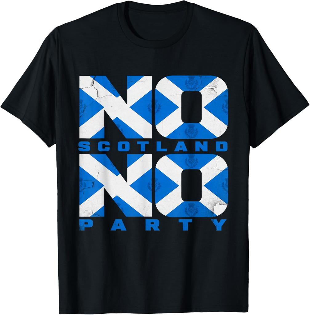 Scottish Fan Scotland Flag Retro No Scotland No Party Unisex T-Shirt 5
