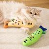 Cute Realistic Linen Fish Catnip Toy for Cats Bite Resistant Squeak Teeth Grinding Sleeping Plush Pillow Kitten Toy Jouet Chats