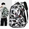 Neuer Rucksack mit großer Kapazität, lässig, trendiger Aufdruck Graffiti, Laptoptasche, Geschäftsrucksack für Herren Damen