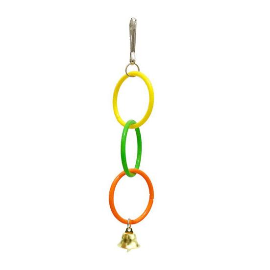 Parrot Climbing Ring Toy Bite-Resistant Plastic Swing for Cockatiels Climbing Bird Accessory for Small Medium Birds