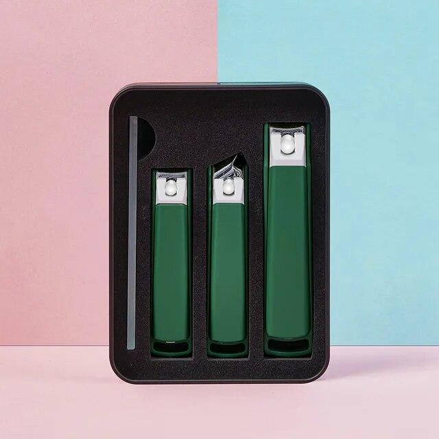 

Красота, набор кусачек для ногтей, портативные ножницы для ногтей, инструмент для маникюра и педикюра из нержавеющей стали, профессиональный уход за ногтями на ногах чёрный