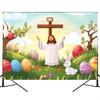 2D Cartoon Jesus Easter Backdrop for Children's Church & Classroom