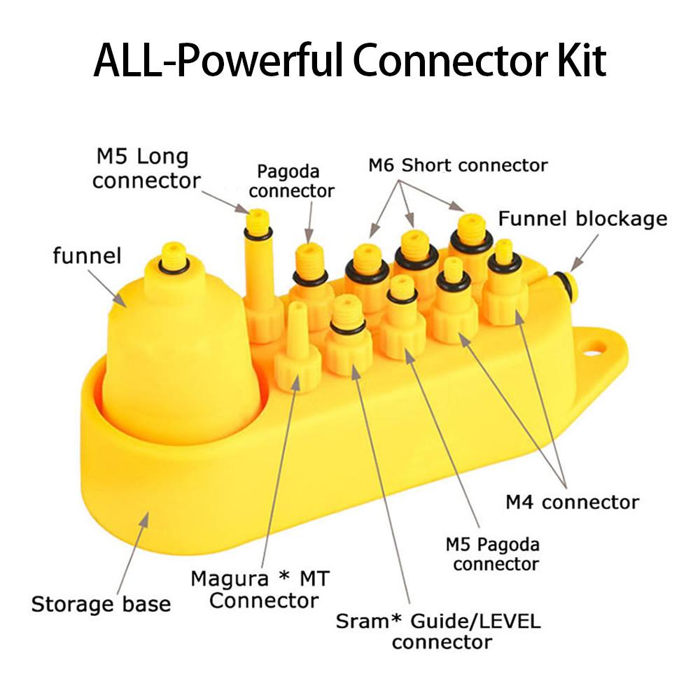 Universelles Fahrrad Hydraulische Scheibenbremse Mineralöl Entlüftungskit Werkzeuge für Für MTB Rennrad Öl Entlüftungsadapter Füllanschluss Werkzeuge