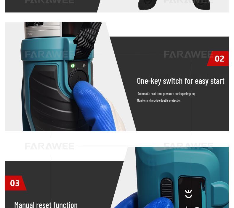 ZUPPER PZ-1550 Stainless Steel Cordless Electric Pipe Press Tool by Jūlì Tools