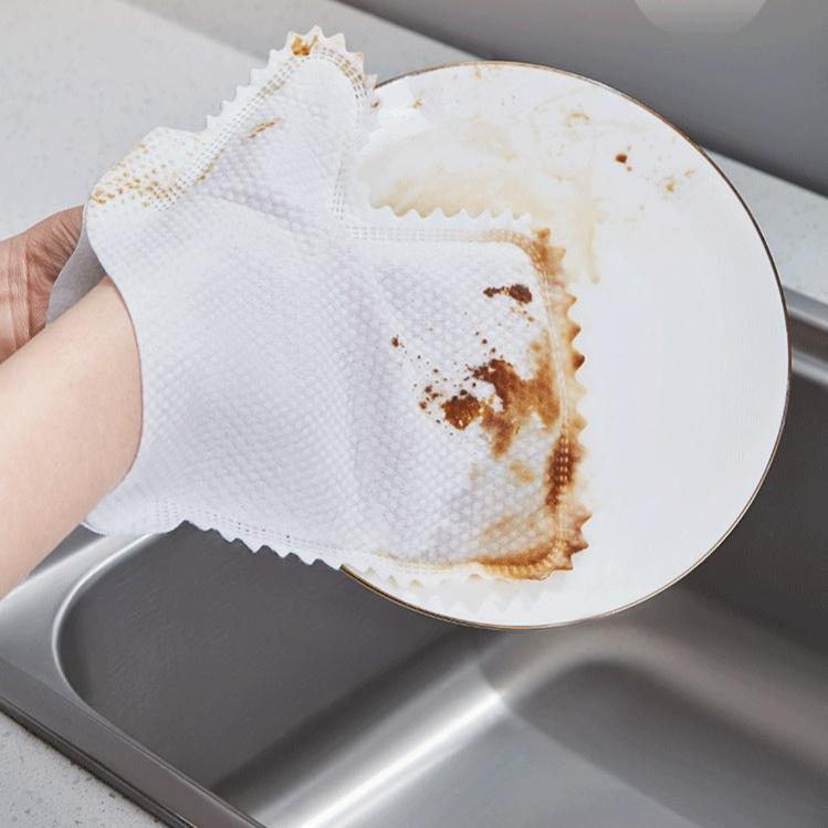 10Pcs Rag Gloves Window Groove Gap Cleaning Artifact Non-disposable housework dust removal gloves cleaning rag