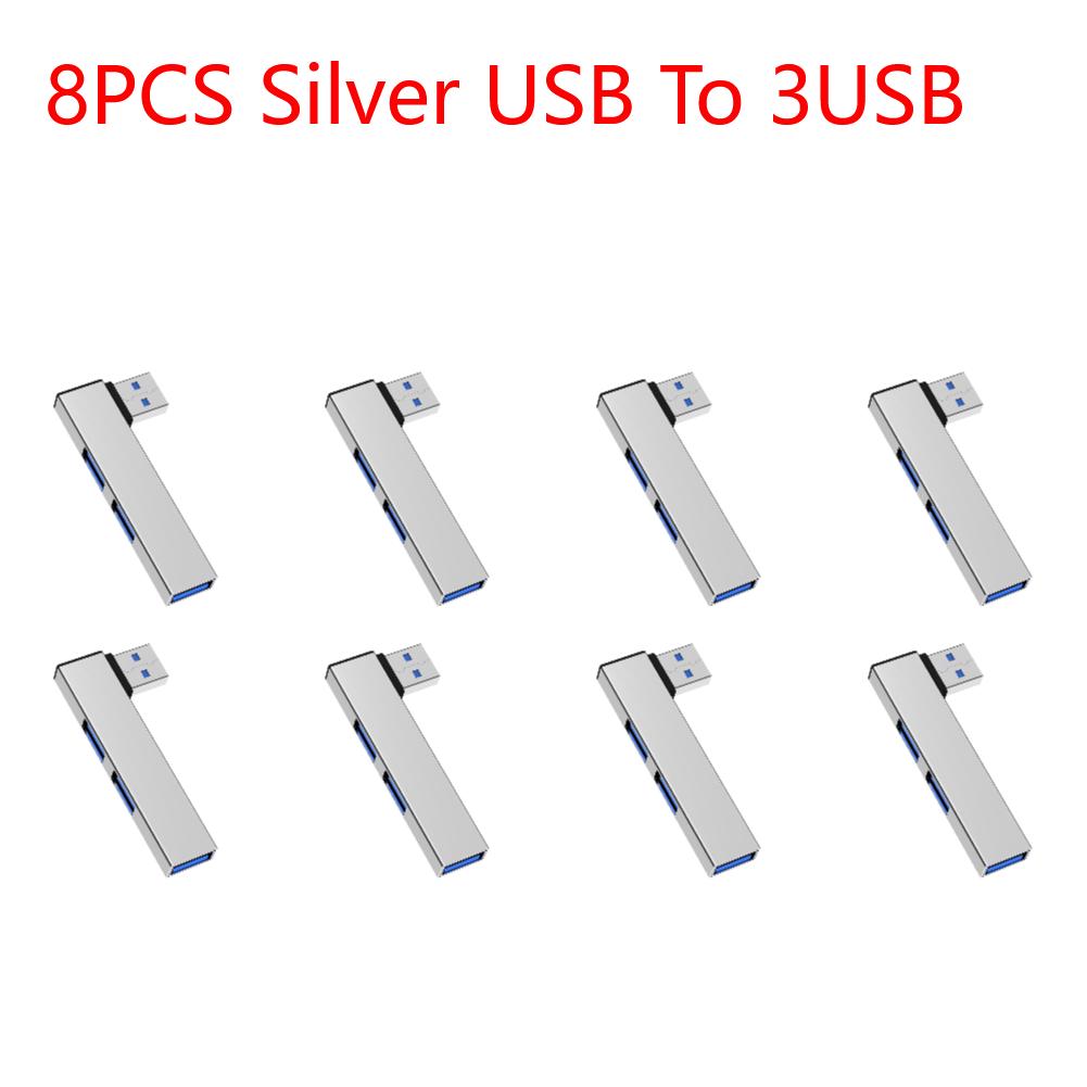 3 In 1 USB Splitter Hub Speed 5.0Gbps 3 Port USB Docking Station OTG USB 3.0/Type-C 3.0 To 3 USB for PC Laptop Notebook