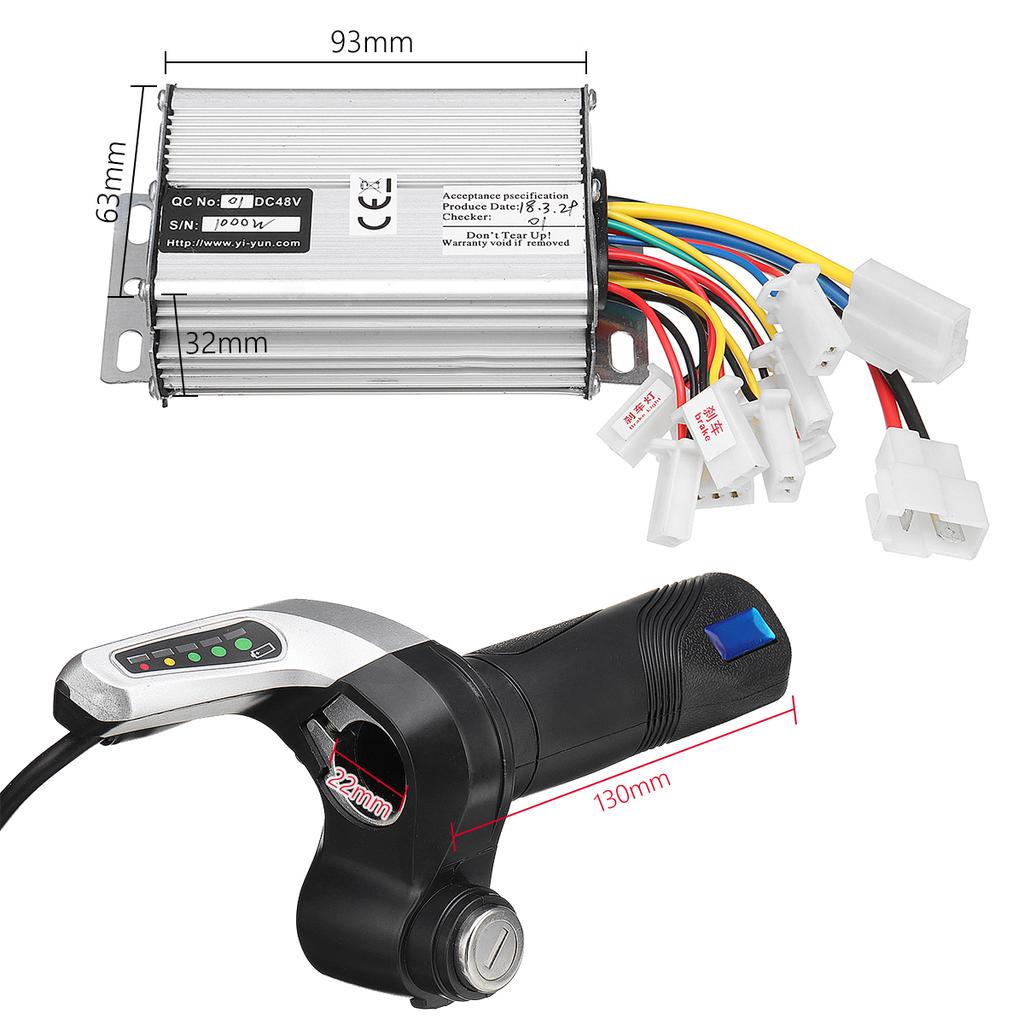 LCD Throttle Twist Grips 48V 1000W Electric Bike Motor Controller Speed LCD Throttle Twist Grips 48V 1000W Electric Bike Motor Controller Speed