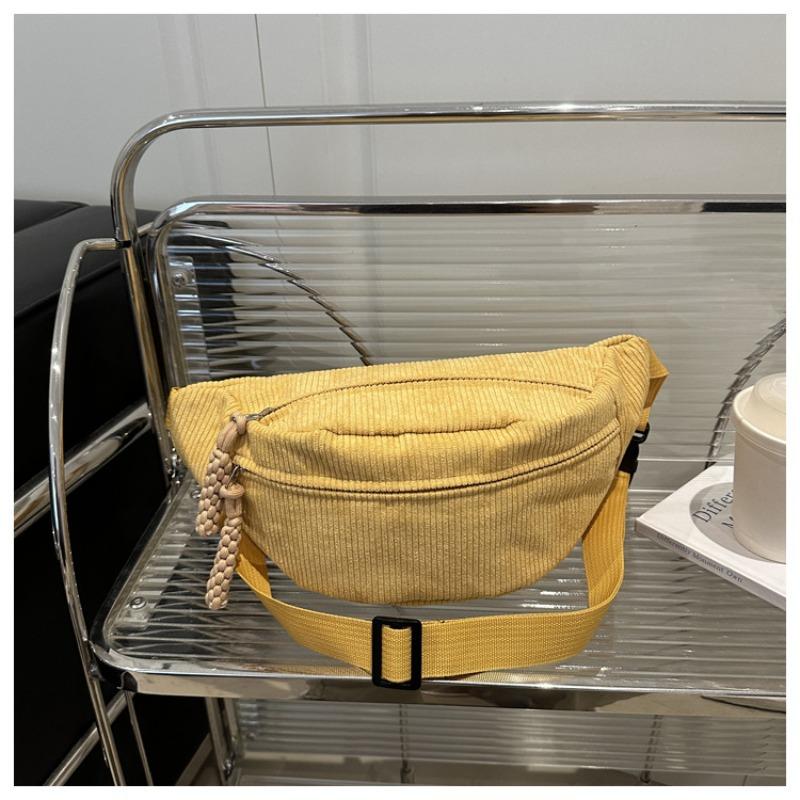 

Casual simple shoulder bag Crossbody breast bag Casual bag Women s summer new trend sports niche fanny pack жёлтый