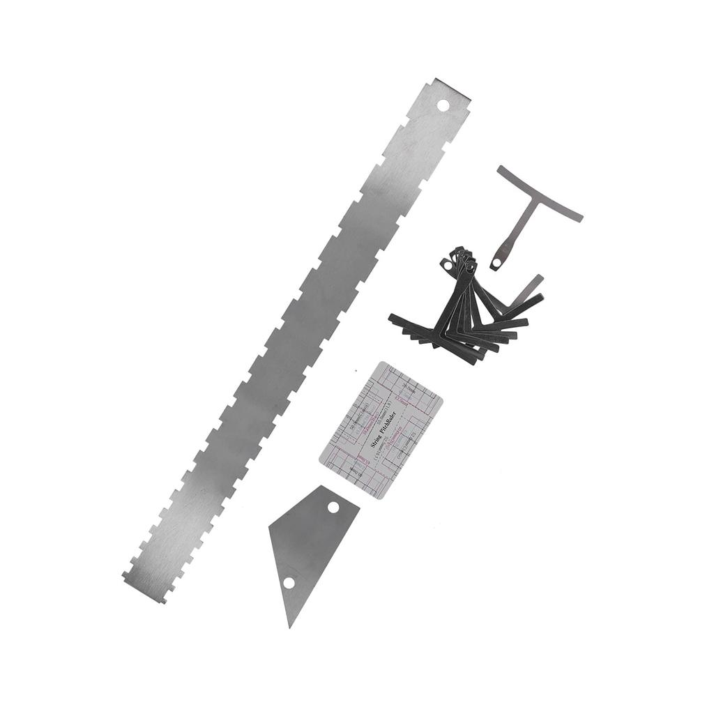 Guitar Measuring Tool Set, Includes a Guitar Arc Ruler, Guitar Gauge Set, Guitar Leveling Ruler, Guitar Chord Ruler, Guitar Level Ruler, Guitar Neck