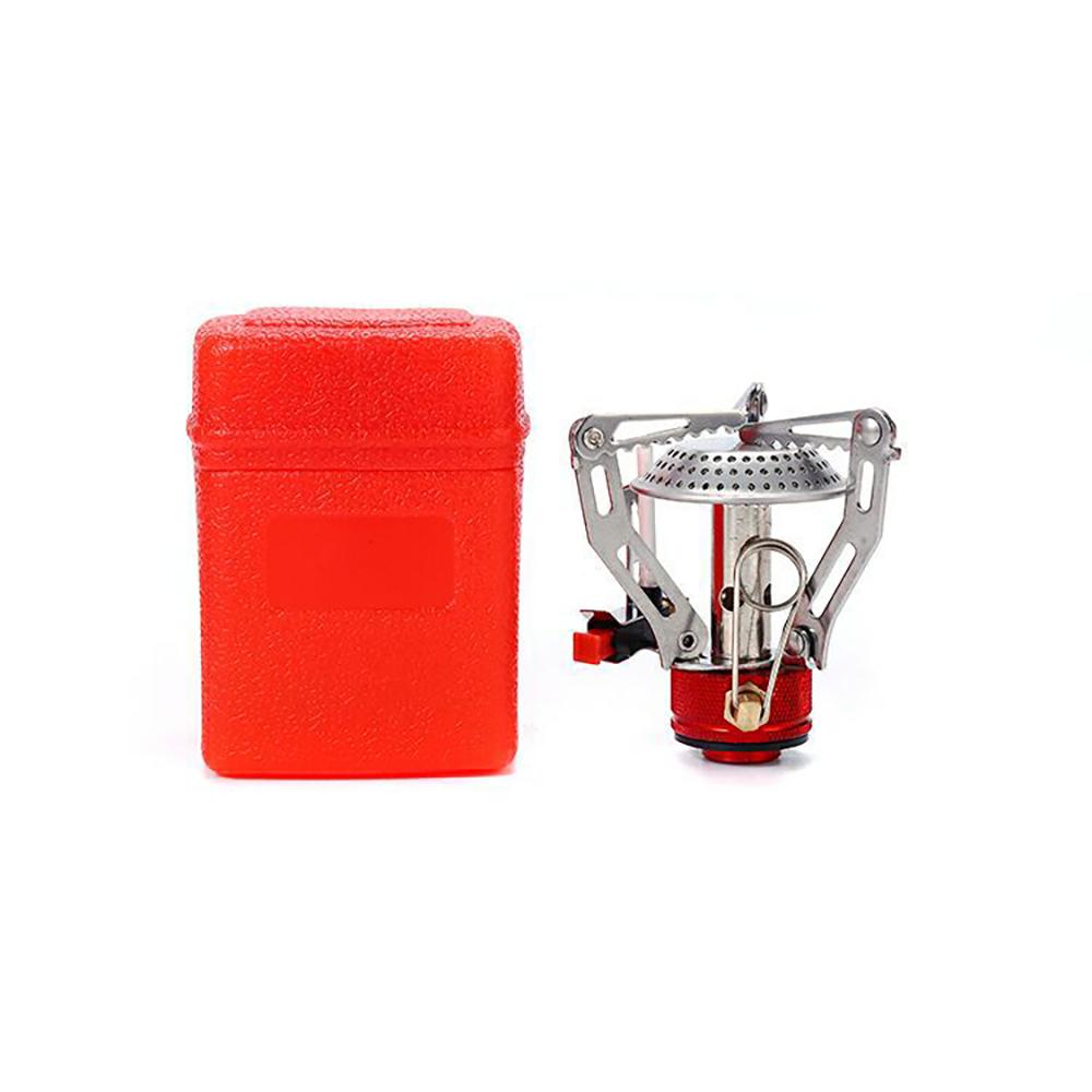 

Туристическая газовая плита-обогреватель цельная складная для пикника на открытом воздухе кухонное оборудование принадлежности печь для выживания красный
