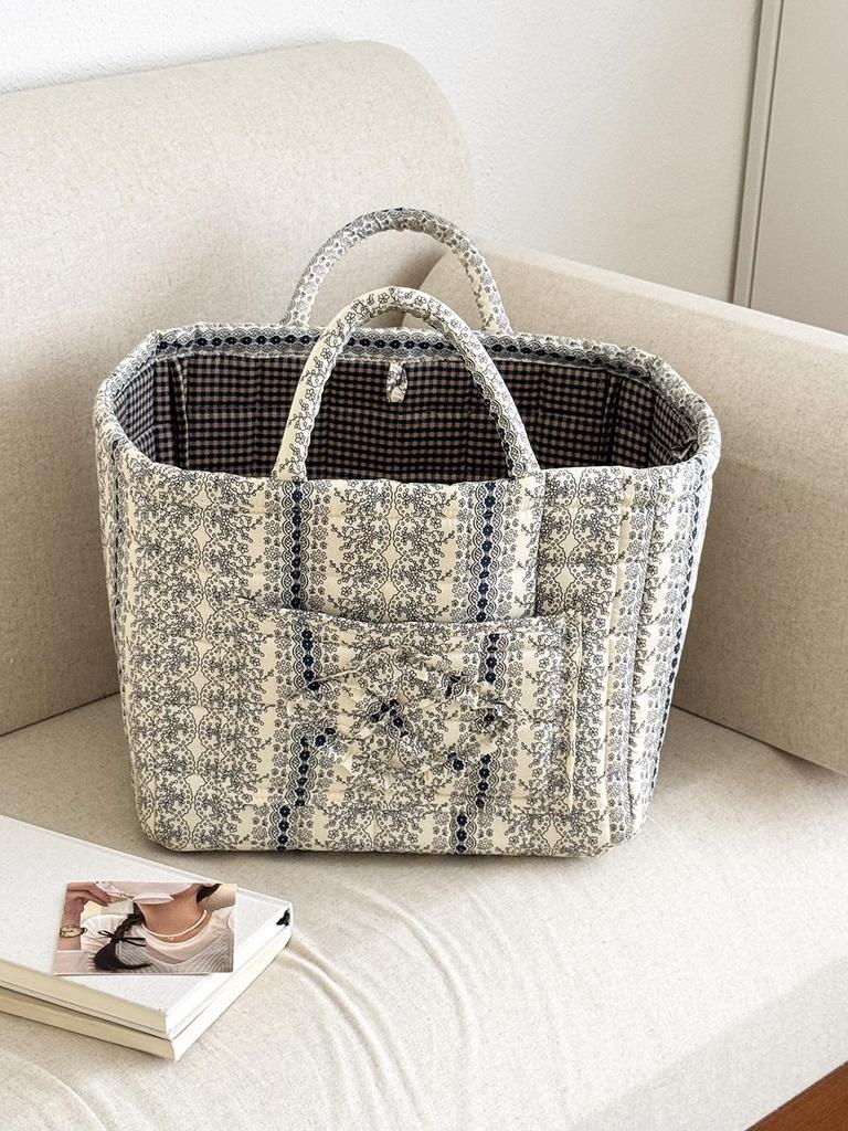Foldable Floral Laundry Hamper: Lightweight, Portable, and Multi-use Storage Basket