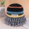 Gorro de lana de punto de moda de otoño e invierno para mujer, cálido gorro de pescador coreano, gorro japonés de gran tamaño