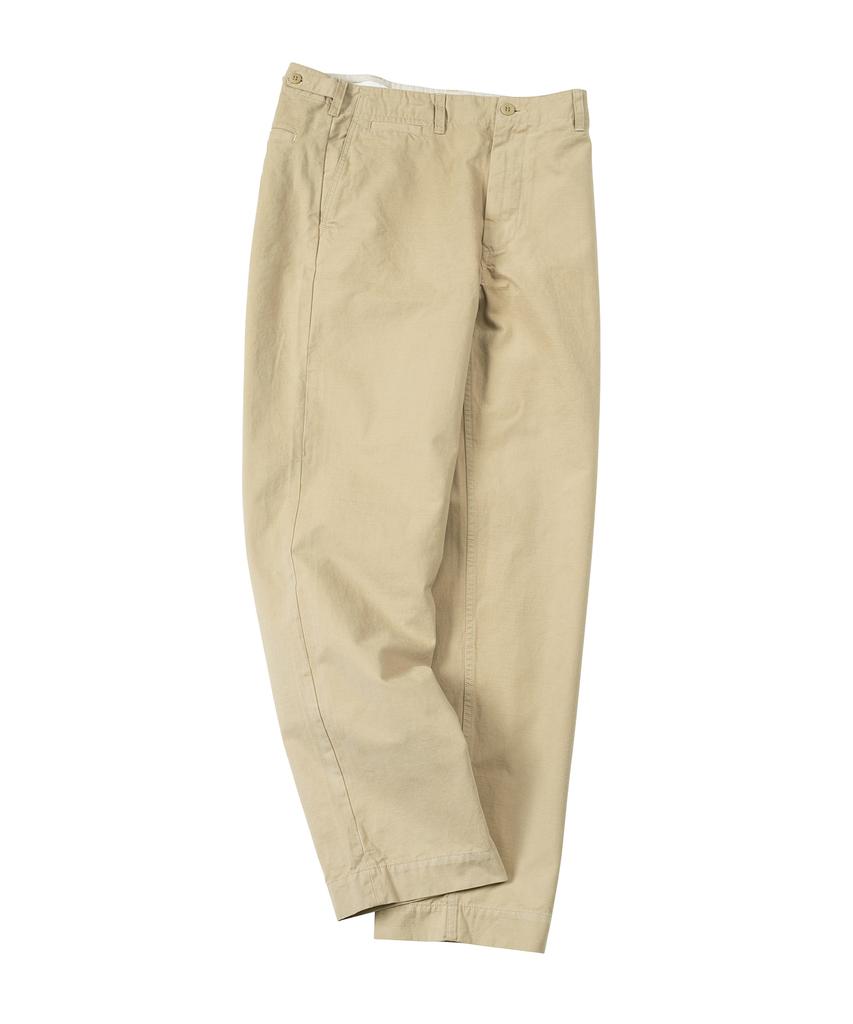 Oldeubi Vtg Flat Front Officer Chino Bleached Sand