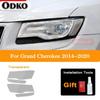 For Jeep Grand Cherokee WK2 2014-2020 Car Headlight Tint Black Protective Film Protection Transparent TPU Sticker 2 Pcs