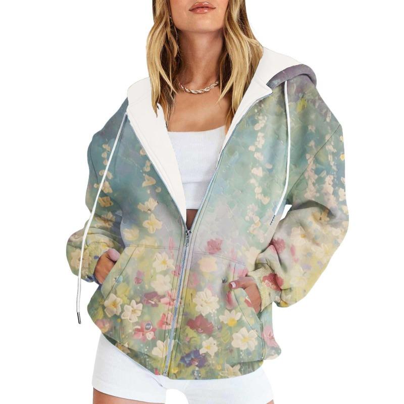 2025 Upgrade Fashion with Our 3D Digital Printed Women's Zip Up Hoodie In  Winter Clothes Women  K Pop Clothes Sweatshirt