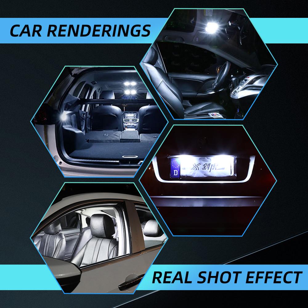 2/6/10 PCS C5W LED Bulb C10W Festoon 31/36/39/41/42mm COB White Car Interior Dome Reading Lights Trunk License Plate Lamp 12V Dome Lights 6