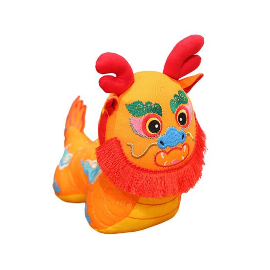 Pandantiv din pluș dragon în stil popular chinezesc Drăguț Zodiac Dragon păpușă Plushie Mascota Anului