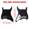Yibuy Black Metal PVC Pickguard for 1 Humbucker Electric 3 Layers with 11 Mounting Easy Repair Noiseless & Pre-Wired Guitar, Holes, Process,