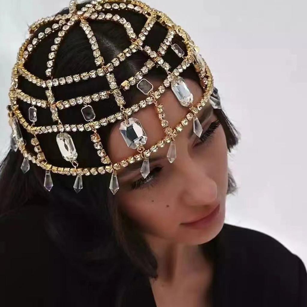 Sparkling Rhinestones Headbands Hair Chain For Comfortable Elegant Wear Suitable For Wedding And Formal Event Gatherings