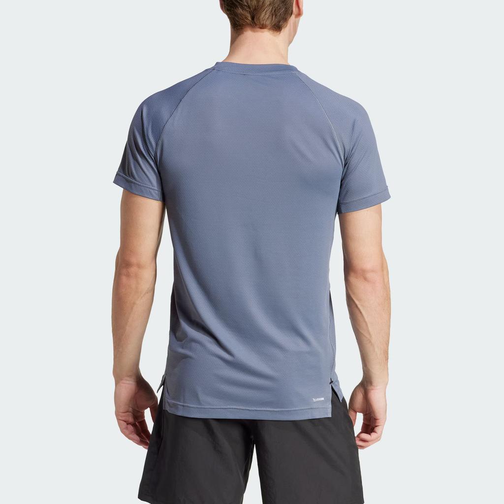 Adidas Gym Climacool Sports Round Neck Quick-Dry Short Sleeve T-Shirt Men Tops Light-Gray JY9513